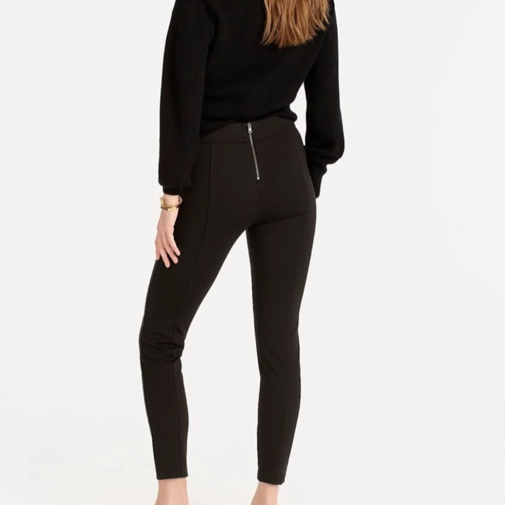 EUC Women's J. CREW Any Day Pixie Pant in‎ Stretch Ponte Black | Size SP